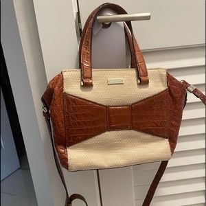 COPY - Kate Spade carryall handbag with long strap that goes around the body.